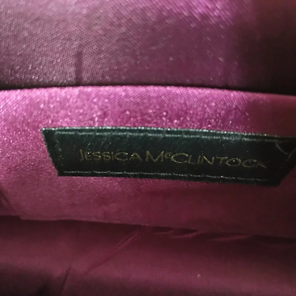 JESSICA MC CLINTOCK Vintage Purple Patent‎ Leather Bag - EUC